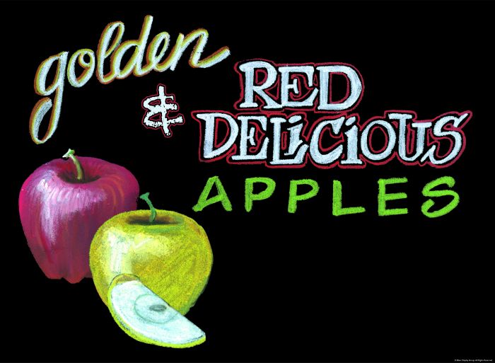 Produce Signs-Chalk Board Style