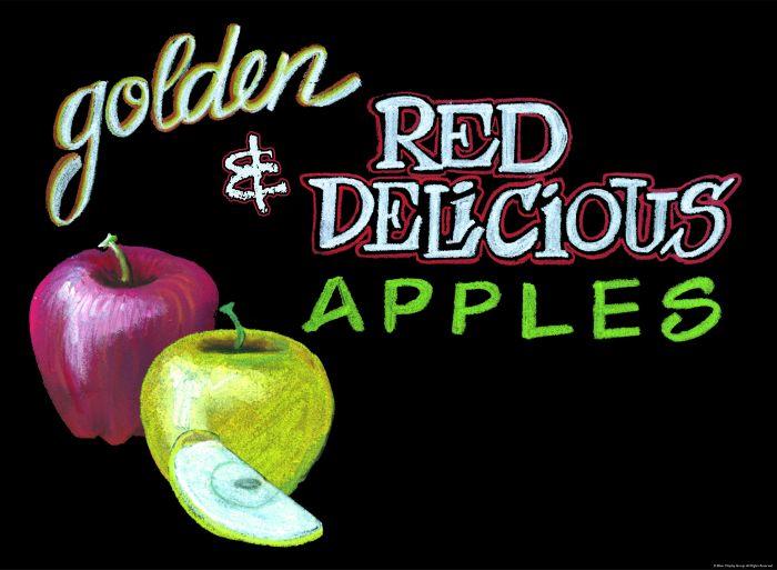 Apple Signs-Chalk Board Style