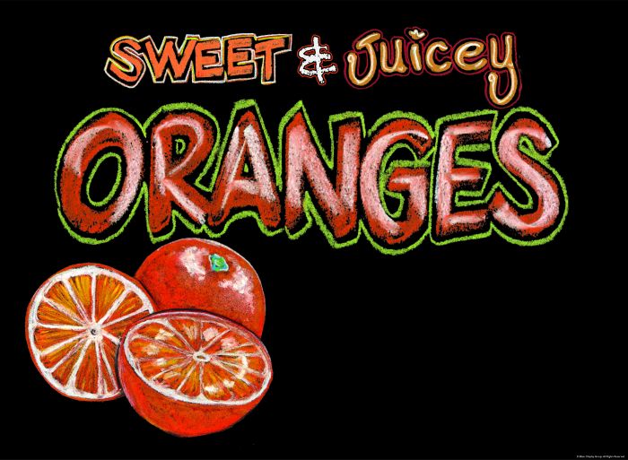 Produce Signs-Chalk Board Style