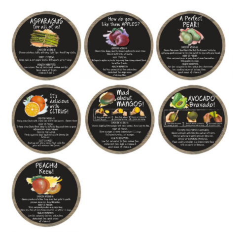 Produce Basket Display Sign Set