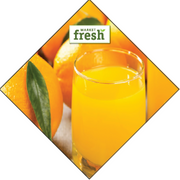 Produce Ceiling Danglers-OJ custom printed