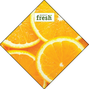 Produce Ceiling Danglers- Oranges custom printed