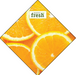 Produce Ceiling Danglers- Oranges custom printed