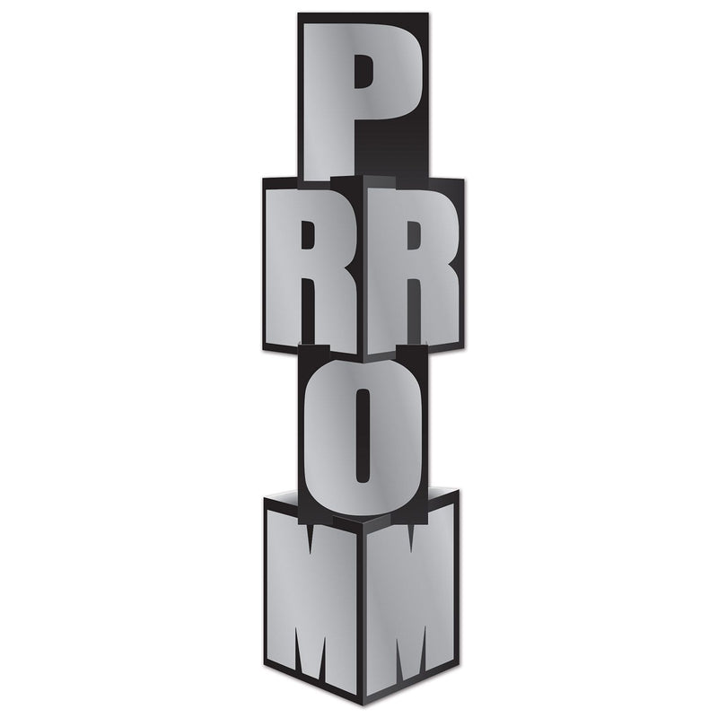School Prom Column Photo Prop-Silver