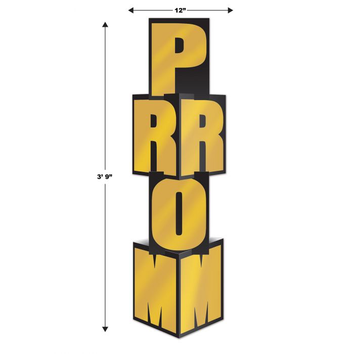 School Prom Column Photo Prop-Gold