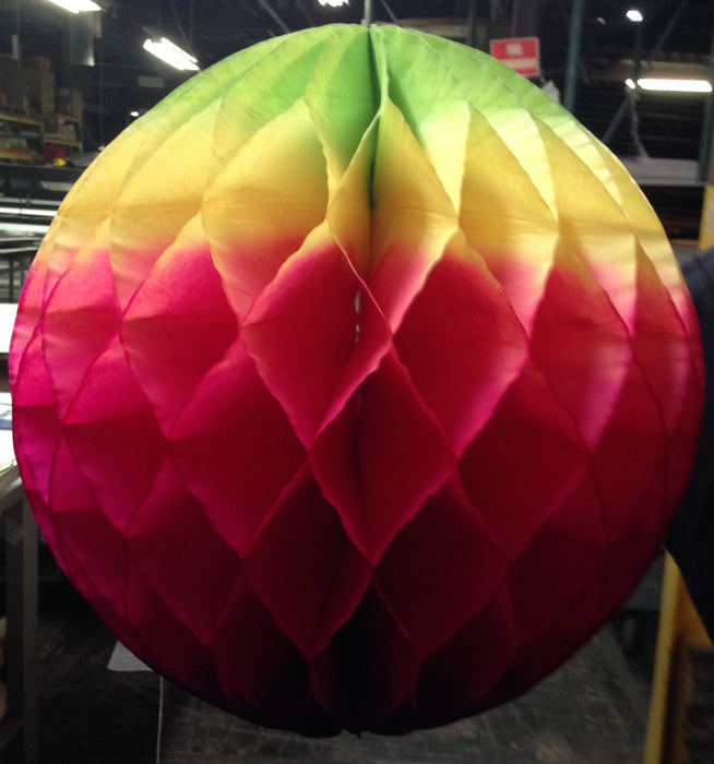 Rainbow Tissue Ceiling Danglers-12pcs