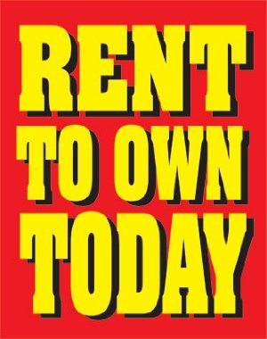 Rent to Own Today Standard Sale Event Poster-22 x 28