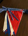 Red, White & Blue Indoor /Outdoor Pennants-105' long - screengemsinc