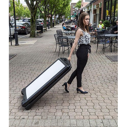 Rolling Sandwich Board Sidewalk Message Board Sign Kit-Deluxe