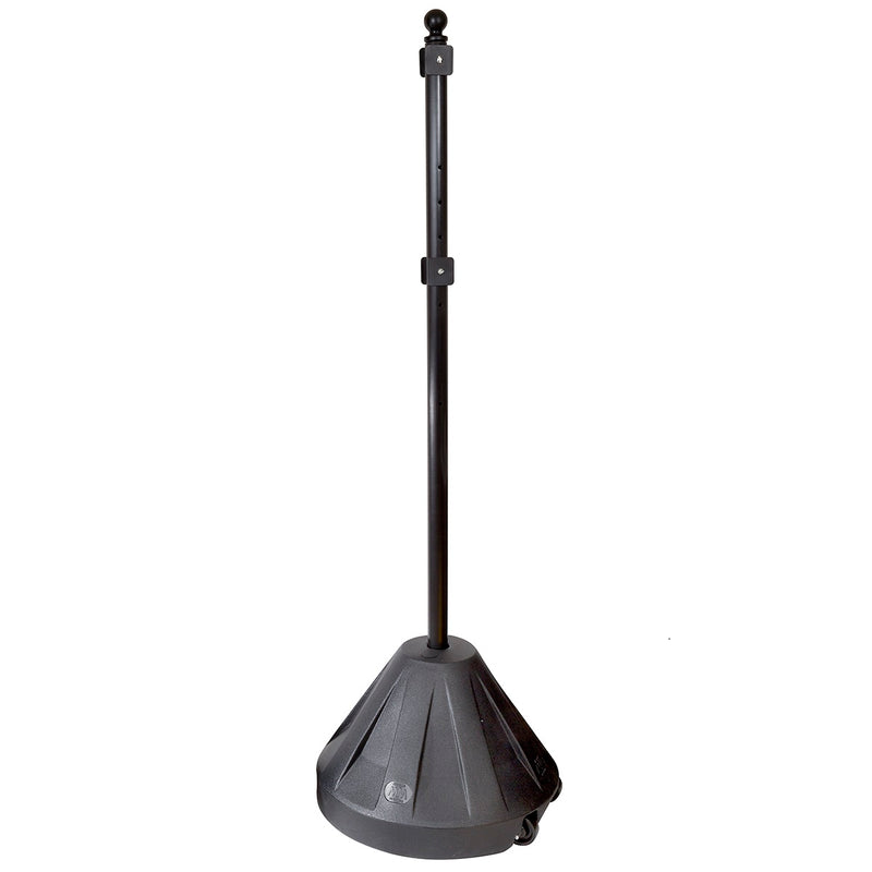 Rolling Sign Black Base with Pole Sign Holder - 60" H