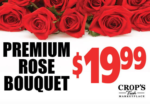 Rose Bouquet Window Sign Posters-22" H x 28" W