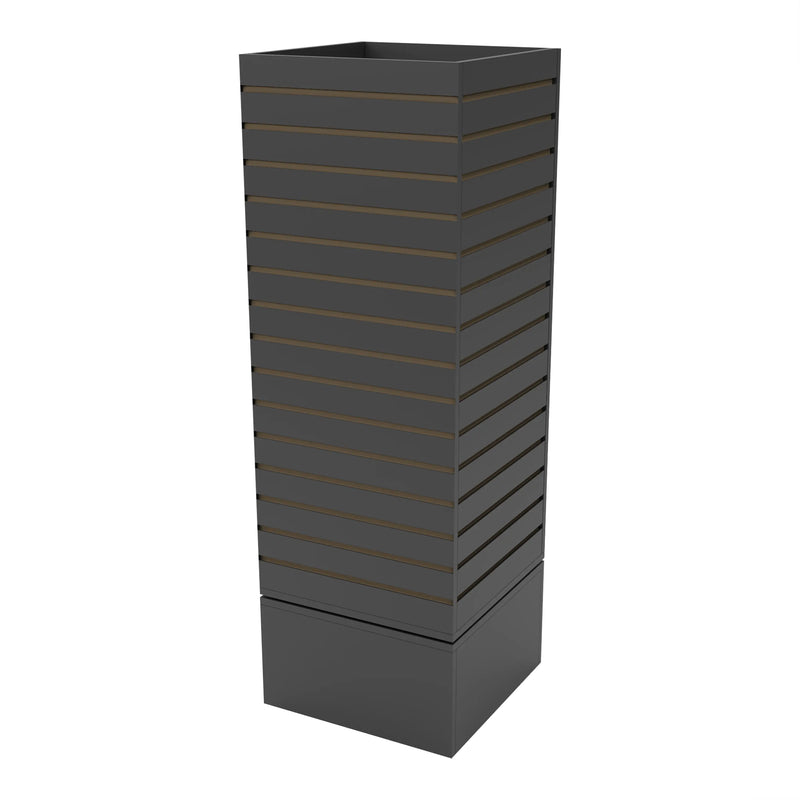 Black Rotating Cube Slatwall Merchandiser