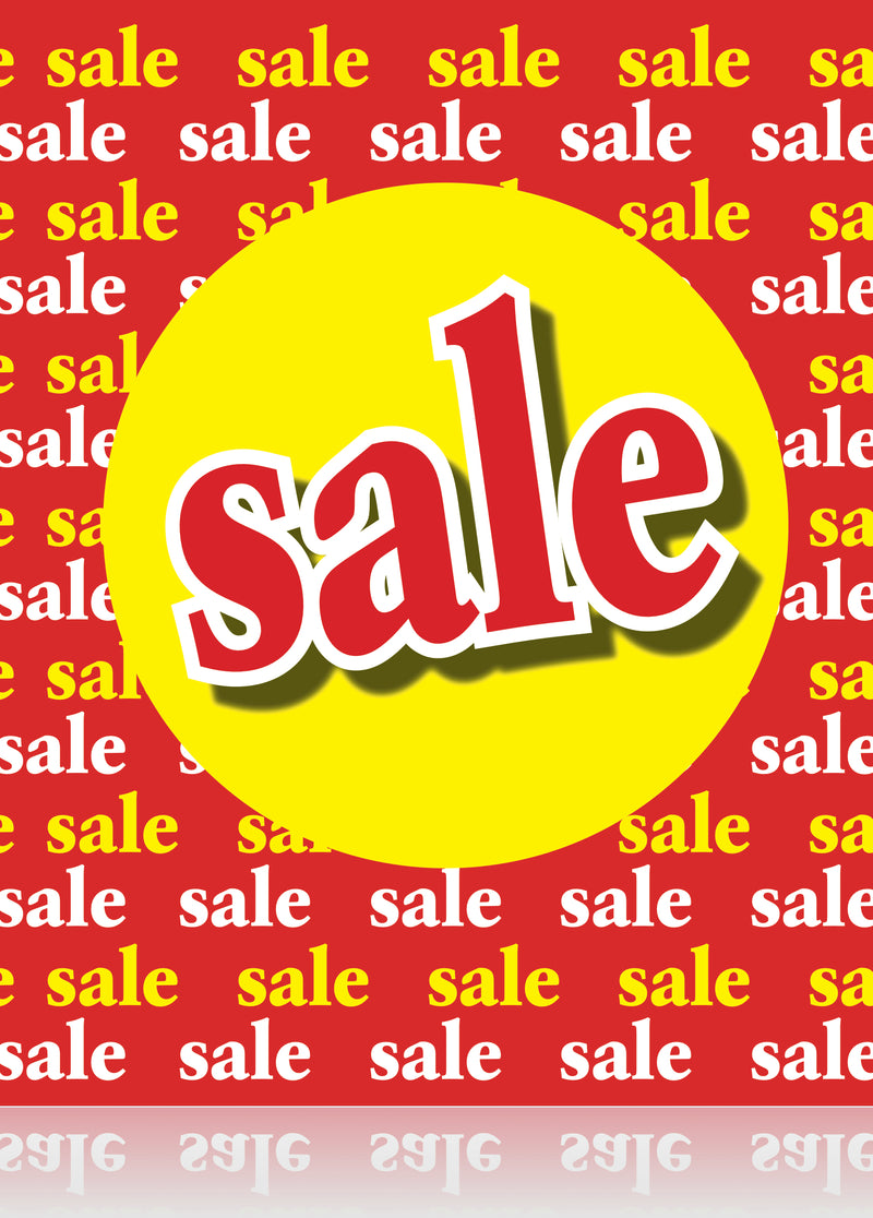 Sale -Retail Store Sale Event Standard Poster -22"W x 28"H