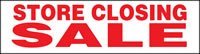 Store Closing Vinyl Banner 8'x3'