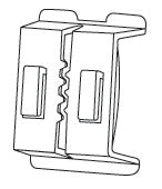 Clear Plastic Double-Duty Shelf Edge Sign Card Holders