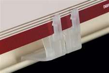 Shelf Talker & Aisle Violator Sign Holder Gondola Shelving Plastic Clips