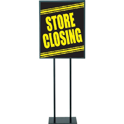 Store Closing Standard Posters-Floor Stand Stanchion Sign — screengemsinc