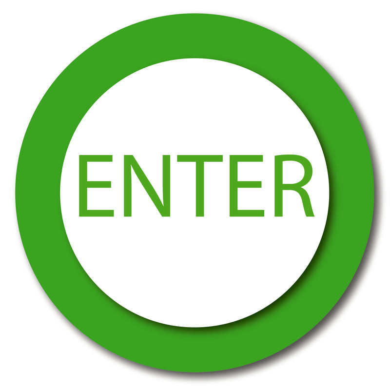 Enter Door Decals-2 pieces