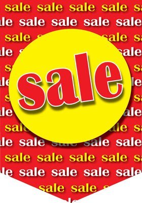 Sale Event Pennants -14"W x 20"H -2 pieces
