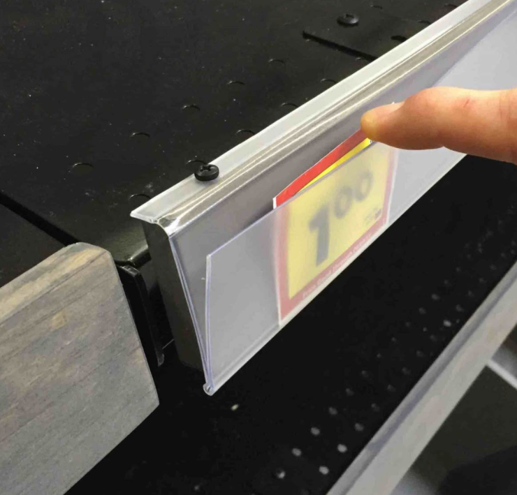 Flip Up Covered Face Sign Holders & Fasteners- 3"H- 50 pieces