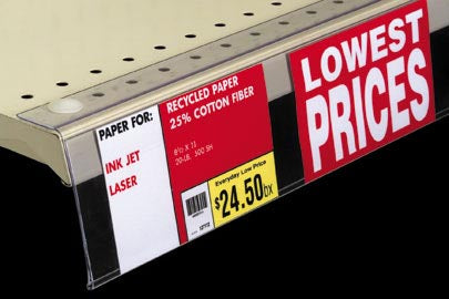 Covered Face Sign Holders-Flip Up-3 1/2" H- 50 pieces