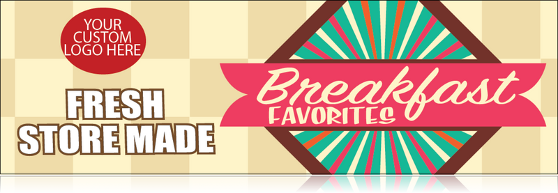Small Sign Board Header Breakfast Favorites-Custom