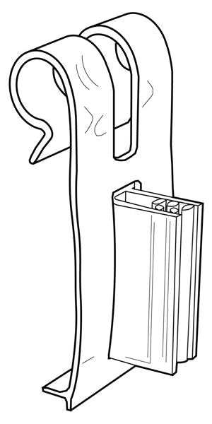 Sign Holders for Wire Fixtures-Flag Style