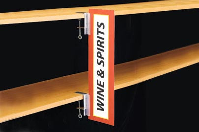 Wine & Spirit Aisle Invader C-Clamp Sign Holders- 5 pieces