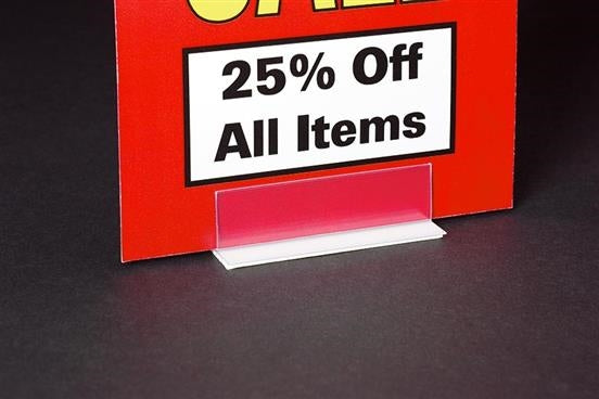 Economical Sign Holders with Adhesive Base