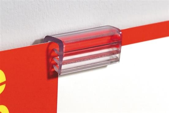 Flush Super Grip Sign Holders with Adhesive -50 pieces