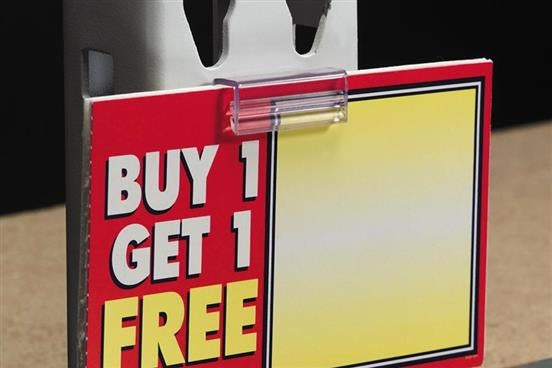 Flush Super Grip Sign Holders with Adhesive -50 pieces