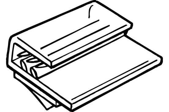 Flush Super Grip Sign Holders with Adhesive -50 pieces