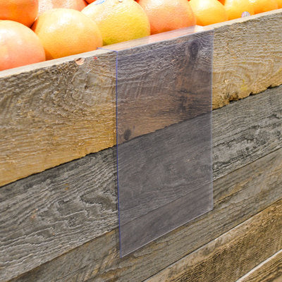 Produce Bin Sign Holders-8.5"w x 11"h-10 pieces