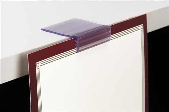 Sign Holders for Square Edge Fixtures or Wooden Shelves-25 pieces