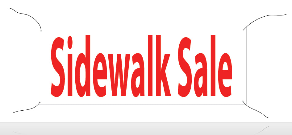 Sidewalk Sale Banner