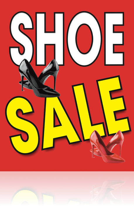 Shoe Sale Floor Stand Stanchion Sign-Poster