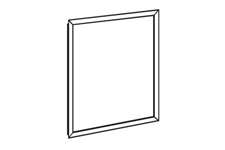 Wall Mount Black Front Load Plastic Sign Frame