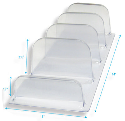 Shelf Organizers-Clear- 10 pieces