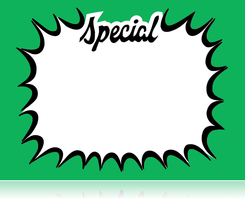Special Starburst Shelf Signs Price Cards-5.5"x 3.5"-100 signs