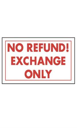 Retail Store Policy Signs-11" W x 7" H- 5 pieces