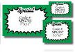 Special Starburst Shelf Sign price cards