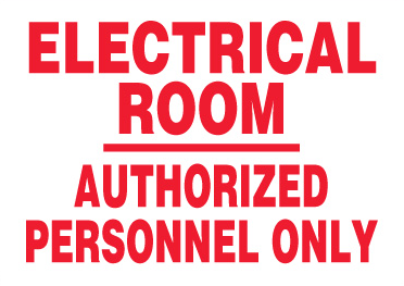 Electrical Room Store Policy Signs- 4 pieces