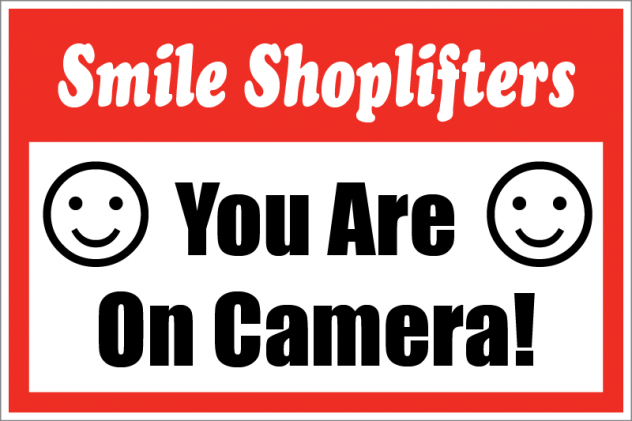 Shoplifting Store Policy Signs- 4 pieces — screengemsinc