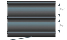 Sign Holders- 2 Channel Track Sign Holders with Spring Clips 5 pieces - screengemsinc