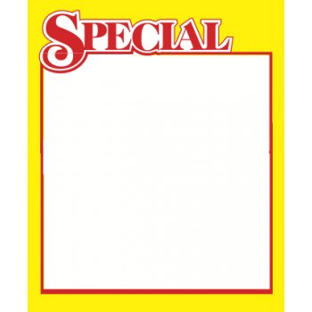 Special Shelf Signs-Retail Price Cards