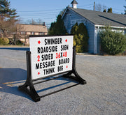 Roadside Sign Standard Swinger Changeable Message Board Sign