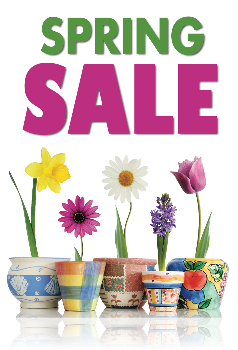 Spring Sale Shelf Signs Price Cards