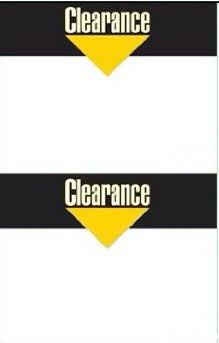 Clearance Shelf Signs Laser Printer Compatible-2 UP-200 signs
