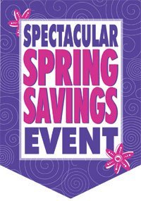 Spring Savings Sale Event Pennants