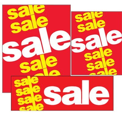 Sale, Sale, Sale Event Promotional Sign Kit - Standard